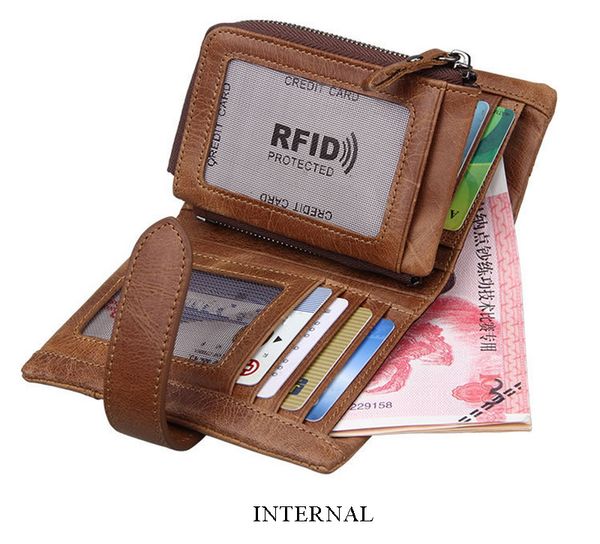 men's wallets leather zipper hasp coins purses cards slots rfid protected pockets sim card slots vintage money bags male, Red;black
men's wallets leather zipper hasp coins purses cards slots rfid protected pockets sim card slots vintage money bags male, Red;black