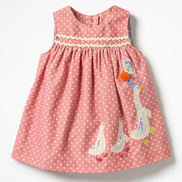 little maven kids brand clothes autumn baby girls clothes cotton pink dot sundress girl sleeveless duck applique dresses q0057, Red;yellow
little maven kids brand clothes autumn baby girls clothes cotton pink dot sundress girl sleeveless duck applique dresses q0057, Red;yellow