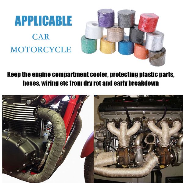 1m motorcycles exhaust front pipe anti-wrap heat manifold insulation cloth roll fiberglass heat exhaust wraps shield tape
1m motorcycles exhaust front pipe anti-wrap heat manifold insulation cloth roll fiberglass heat exhaust wraps shield tape