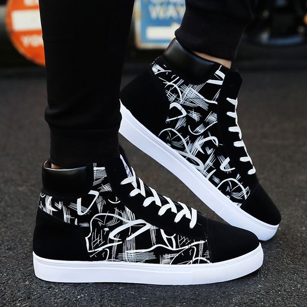 youth fashion men's boots comfortable quality high shoes men's new casual shoes fashion casual trend wild tooling, Black
youth fashion men's boots comfortable quality high shoes men's new casual shoes fashion casual trend wild tooling, Black