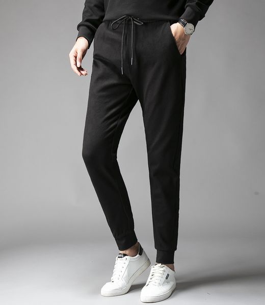 sweatpants man looser waist leisure time pants small straight sports pantsbfd13, Black
sweatpants man looser waist leisure time pants small straight sports pantsbfd13, Black