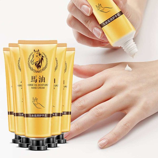 Horse Oil Repair Hand Cream Moisturizing Anti-aging Skin Whitening Hand Cream Skincare Nourishing Crema De Manos Winter Tslm1