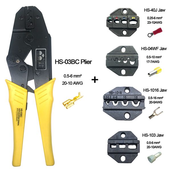 crimping tool pliers for plug 4.8 6.3 terminal tube/insulation/non-insulated terminals alicate crimper hand tools crimp jaws set
crimping tool pliers for plug 4.8 6.3 terminal tube/insulation/non-insulated terminals alicate crimper hand tools crimp jaws set