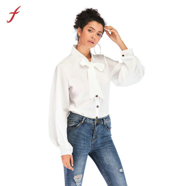 feitong shirts women botton shirt long sleeve shirt turtleneck blouse ladies spring summer solid color elegant fashion top, White
feitong shirts women botton shirt long sleeve shirt turtleneck blouse ladies spring summer solid color elegant fashion top, White