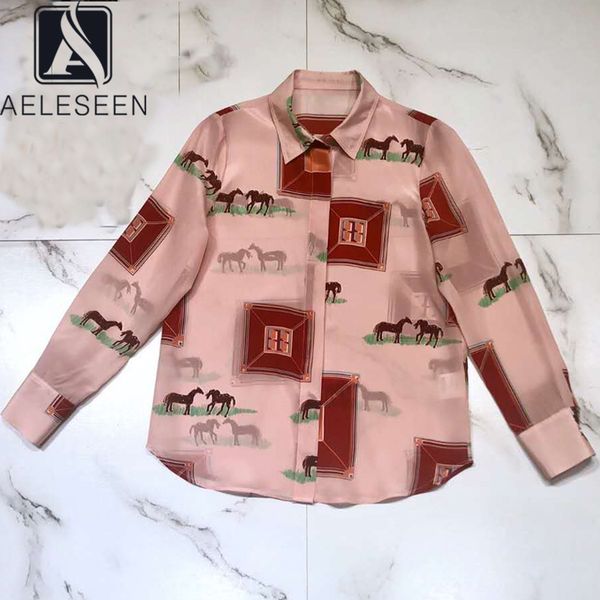 aeleseen luxury 100% silk blouses 2020 runway fashion long sleeve horse print pink party holiday office ladies blouse top, White
aeleseen luxury 100% silk blouses 2020 runway fashion long sleeve horse print pink party holiday office ladies blouse top, White