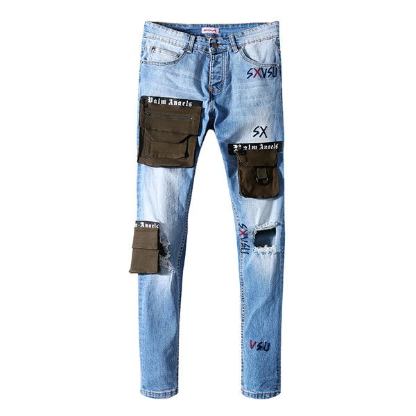 2020new unique mens ribbon panelled skinny black jeans fashion slim fit washed motocycle denim pants patches hip hop trousers h3
2020new unique mens ribbon panelled skinny black jeans fashion slim fit washed motocycle denim pants patches hip hop trousers h3