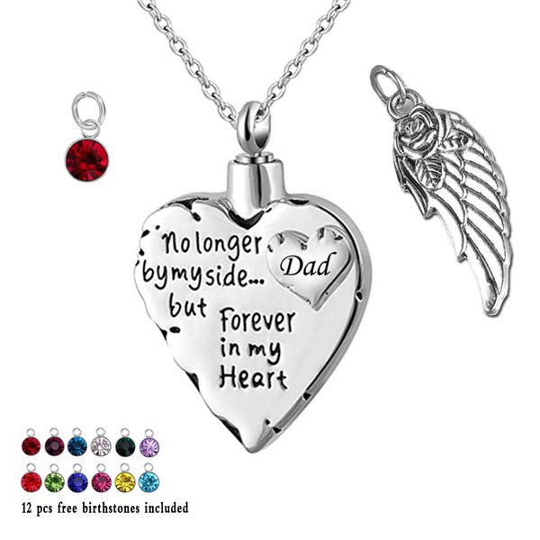 cremation urn necklace for ashes angel wing jewelry memorial pendant and 12 piece birthstones no longer by my side ...(silver)
cremation urn necklace for ashes angel wing jewelry memorial pendant and 12 piece birthstones no longer by my side ...(silver)
