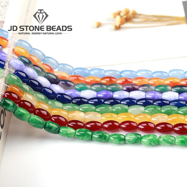 natural rice shape chalcedony stone beads accessories for jewelry making smooth loose colorful gem stone beads wholesale
natural rice shape chalcedony stone beads accessories for jewelry making smooth loose colorful gem stone beads wholesale