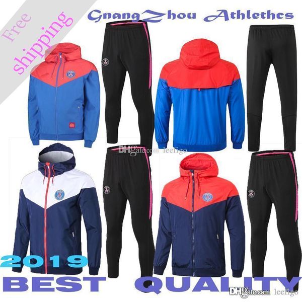 19 paris zipper windbreaker jacket coat psg red and blue sports windbreaker hoodie, Blue;black
19 paris zipper windbreaker jacket coat psg red and blue sports windbreaker hoodie, Blue;black