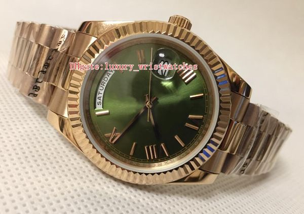excellent watch 40mm day-date 228235 president 18k rose gold green dial asia 2813 movement mechanical automatic mens watches, Slivery;brown
excellent watch 40mm day-date 228235 president 18k rose gold green dial asia 2813 movement mechanical automatic mens watches, Slivery;brown