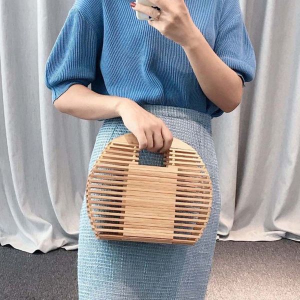 women half moon bamboo handbag handmade bamboo purse clutch tote summer straw beach bag (with scarf) new
women half moon bamboo handbag handmade bamboo purse clutch tote summer straw beach bag (with scarf) new