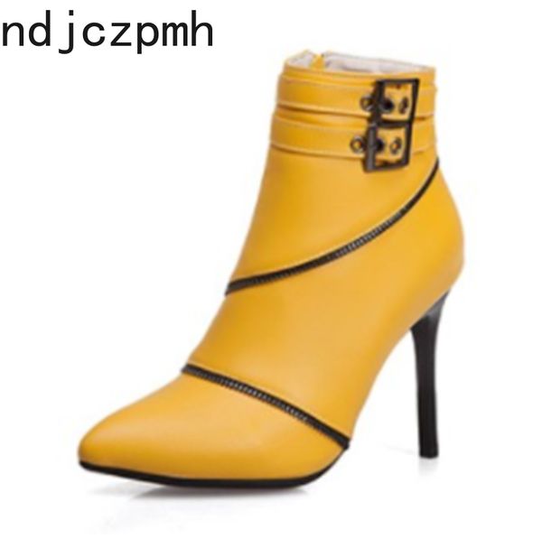 ankle boots new winter fashion color matching pointed zipper high heel short tube women's shoes plus size 35-50 heel height 10cm, Black
ankle boots new winter fashion color matching pointed zipper high heel short tube women's shoes plus size 35-50 heel height 10cm, Black