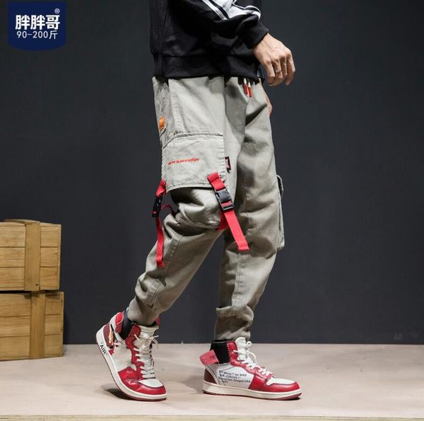 2020 japanese fashion joggers pants men slack bottom big pocket cargo pants large size streetwear hip hop casual trousers w273, Black
2020 japanese fashion joggers pants men slack bottom big pocket cargo pants large size streetwear hip hop casual trousers w273, Black