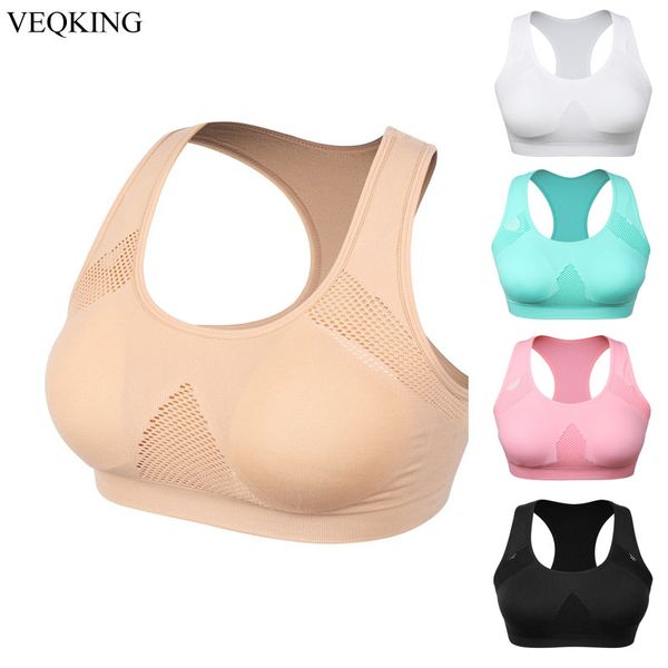 gym clothing veqking absorb sweat sports bra,women breathable padded bra professional athletic running fitness yoga top, White;black
gym clothing veqking absorb sweat sports bra,women breathable padded bra professional athletic running fitness yoga top, White;black