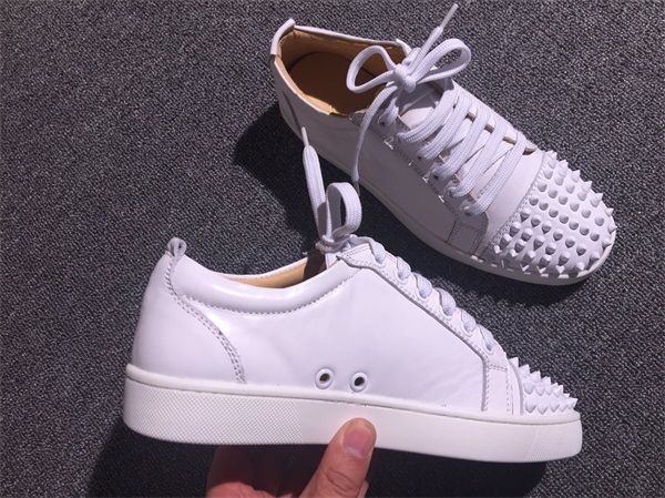 fashion-season party wedding spikes toe women,men sneakers flat perfect quality studded leather low junior red bottom shoes luxury, Black
fashion-season party wedding spikes toe women,men sneakers flat perfect quality studded leather low junior red bottom shoes luxury, Black