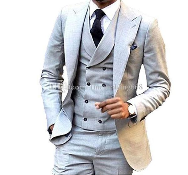 one button groomsmen peak lapel wedding groom tuxedos men suits wedding/prom/dinner man blazer(jacket+tie+vest+pants) a602, Black;gray
one button groomsmen peak lapel wedding groom tuxedos men suits wedding/prom/dinner man blazer(jacket+tie+vest+pants) a602, Black;gray