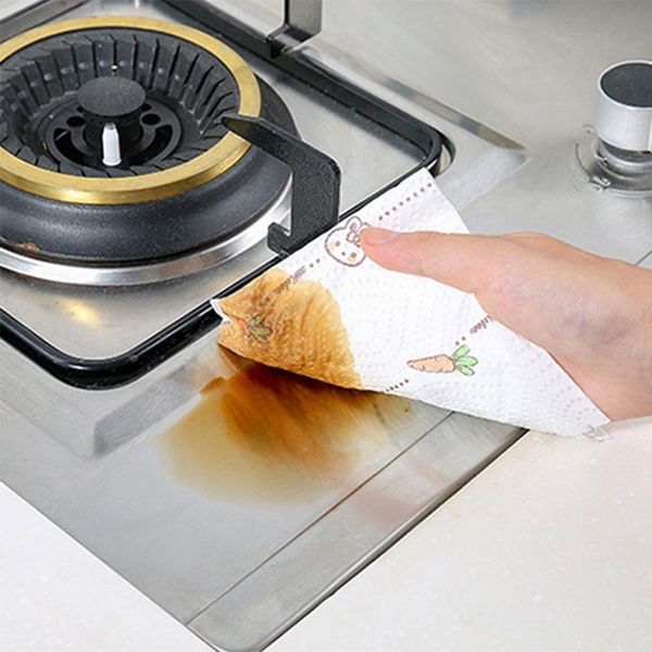 60 sheets roll printed kitchen dishwashing paper oil absorbing cooking towel washable wipes
60 sheets roll printed kitchen dishwashing paper oil absorbing cooking towel washable wipes