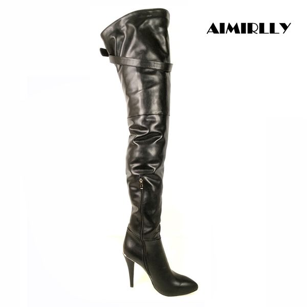 women's boots pointed toe high heel thigh high over the knee boots side zipper thigh buckle stiletto big size black
women's boots pointed toe high heel thigh high over the knee boots side zipper thigh buckle stiletto big size black