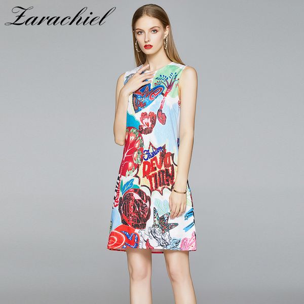 women fashion cartoon letter printing dress girls summer loose sleeveless tank dress female o neck casual plus size dresses, Black;gray
women fashion cartoon letter printing dress girls summer loose sleeveless tank dress female o neck casual plus size dresses, Black;gray