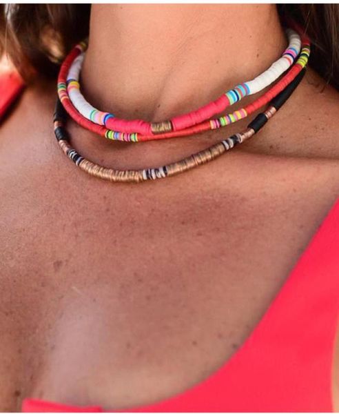 boho choker necklace for women handmade colorful polymer clay beads collier necklaces femme jewelry, Golden;silver
boho choker necklace for women handmade colorful polymer clay beads collier necklaces femme jewelry, Golden;silver