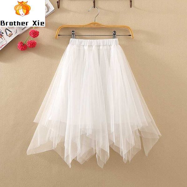and irregular skirt summer women 2020 new all-around high waist short skirt student a-line mesh children, Black
and irregular skirt summer women 2020 new all-around high waist short skirt student a-line mesh children, Black
