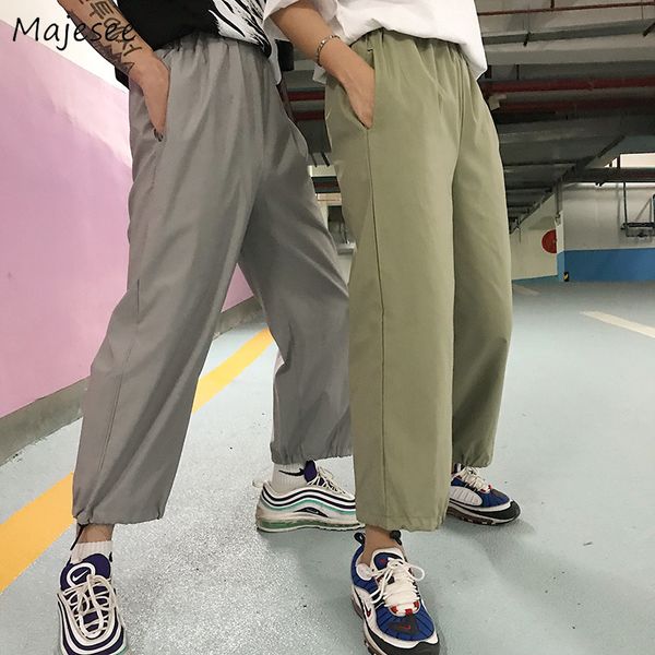 high waist pants women casual loose solid simple all match womens korean style sweatpants females harajuku trousers, Black;white
high waist pants women casual loose solid simple all match womens korean style sweatpants females harajuku trousers, Black;white
