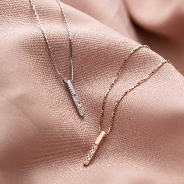 louleur 925 sterling silver zircon necklace