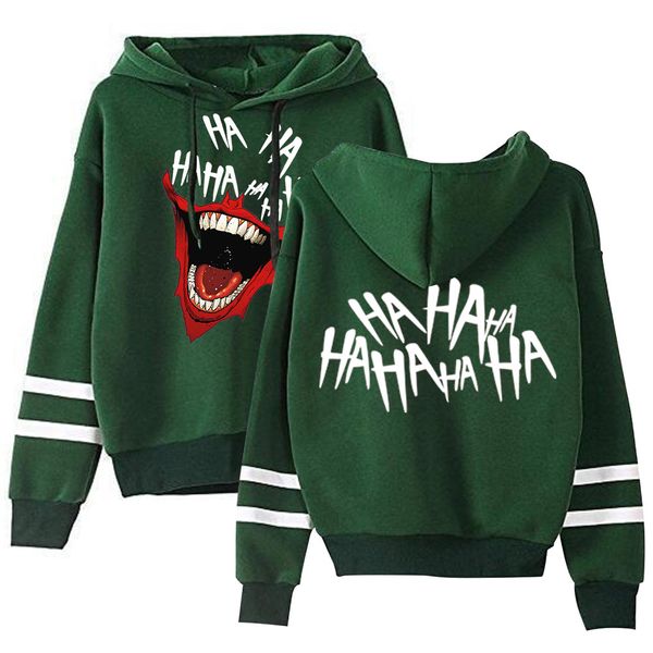 haha joker women/men hoodies sweatshirts the dark knight heath ledger graphic hoodie cool streetwear tracksuit brand clothing, Black
haha joker women/men hoodies sweatshirts the dark knight heath ledger graphic hoodie cool streetwear tracksuit brand clothing, Black