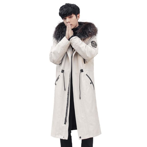 long parka real fur coat men winter jacket natural fur liner raccoon collar parkas hombre 2019 8816 kj3111, Black
long parka real fur coat men winter jacket natural fur liner raccoon collar parkas hombre 2019 8816 kj3111, Black