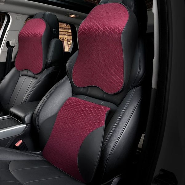 car neck pillow 3d memory foam neck pillow pu leather car seat cushion lumbar support back styling
car neck pillow 3d memory foam neck pillow pu leather car seat cushion lumbar support back styling