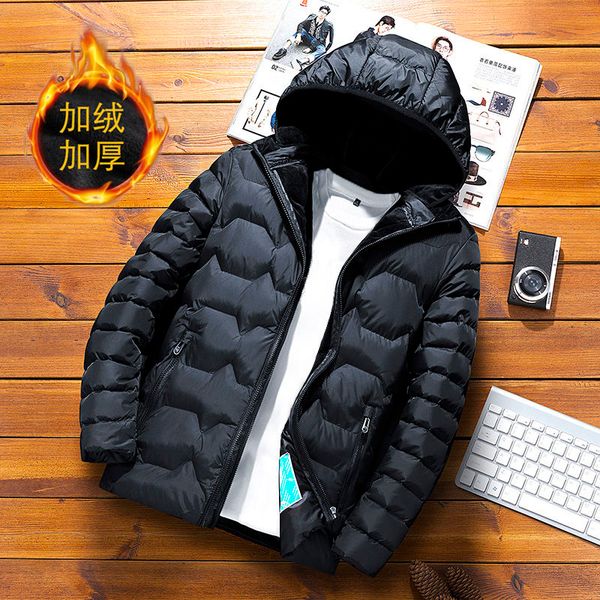winter men jackets hooded winter jackets boys cotton coats waterproof outerwear flocking fleece thickened jacket plus size, Black
winter men jackets hooded winter jackets boys cotton coats waterproof outerwear flocking fleece thickened jacket plus size, Black