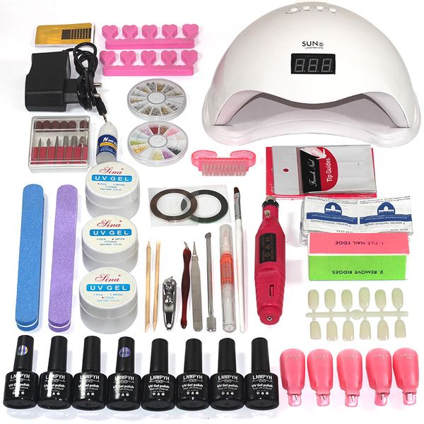 nail set choose 6 colors 36w/48w/54w uv led lamp gel polish base coat nail kits electric drill kit manicure set
nail set choose 6 colors 36w/48w/54w uv led lamp gel polish base coat nail kits electric drill kit manicure set