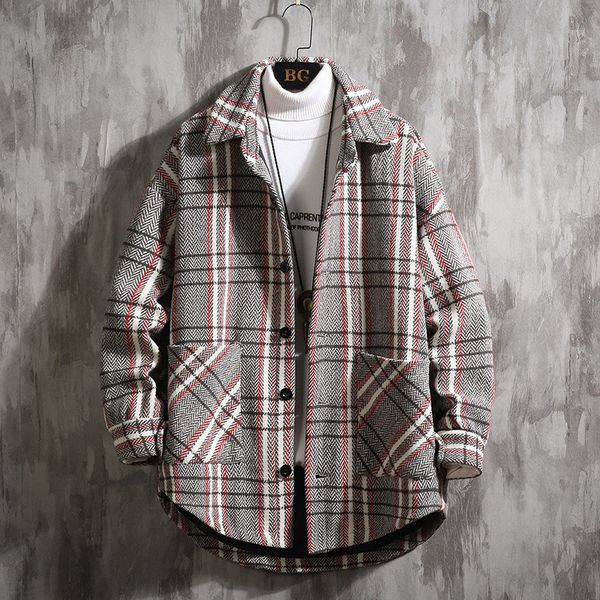 2019 autumn and winter men casual woolen jacket korean-style fashion mid-length loose and plus-sized pattern woolen trench coat, Tan;black
2019 autumn and winter men casual woolen jacket korean-style fashion mid-length loose and plus-sized pattern woolen trench coat, Tan;black