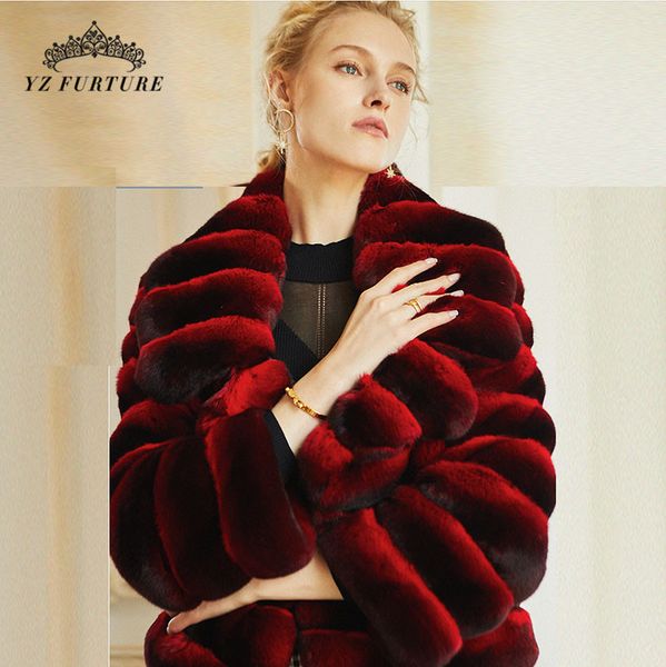 2019 women winter rex coat new arrival real natural fur coat short size warm whole skin with fur collar fashion jacket, Black
2019 women winter rex coat new arrival real natural fur coat short size warm whole skin with fur collar fashion jacket, Black