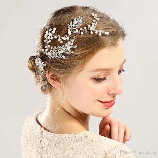 fashion only beautiful artificial pearl crystal bride headdress hand-woven wedding pgraphy fashion hair accessories jewelry gift, Silver
fashion only beautiful artificial pearl crystal bride headdress hand-woven wedding pgraphy fashion hair accessories jewelry gift, Silver