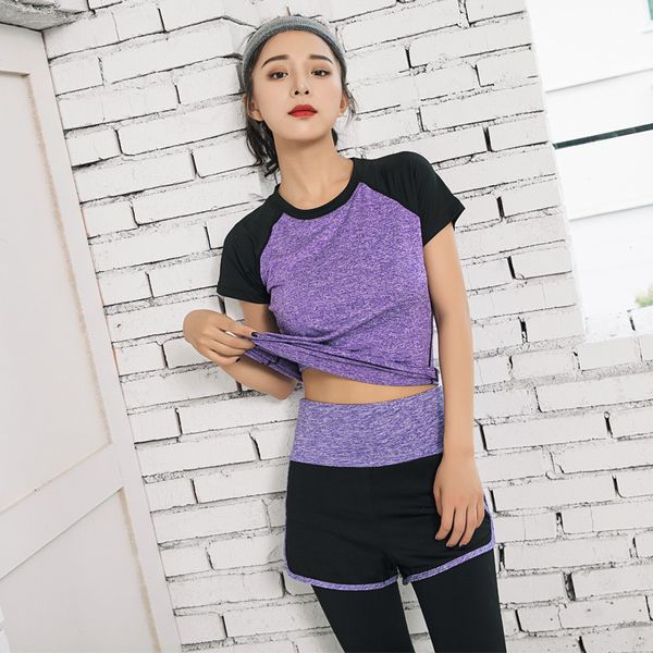 women yoga set gym fitness clothes tennis shirt+pants running tight jogging workout yoga legging sport suit plus size sport wear, White;red
women yoga set gym fitness clothes tennis shirt+pants running tight jogging workout yoga legging sport suit plus size sport wear, White;red