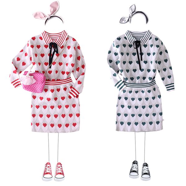 retail kids designer tracksuits girls sweet love heart printed lapel 2pcs suits set(pullover+skirt) baby tracksuit christmas outfits, White
retail kids designer tracksuits girls sweet love heart printed lapel 2pcs suits set(pullover+skirt) baby tracksuit christmas outfits, White