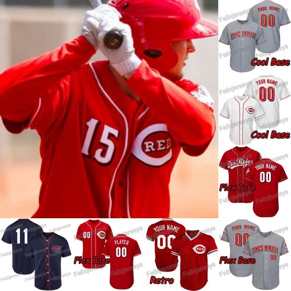 

15 Nick Senzel Cincinnati Eugenio Suarez Joey Votto Yasiel Puig Matt Kemp Jesse Winker Reds Jose Peraza Derek Dietrich Scott Schebler Jersey