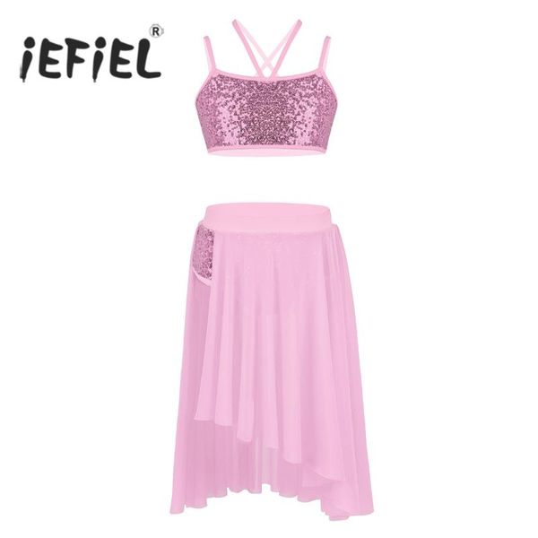 iefiel pink ballerina for girls outfit sequins spaghetti shoulder straps crop with tulle skirt set for lyrical ballet dance, Black;red
iefiel pink ballerina for girls outfit sequins spaghetti shoulder straps crop with tulle skirt set for lyrical ballet dance, Black;red