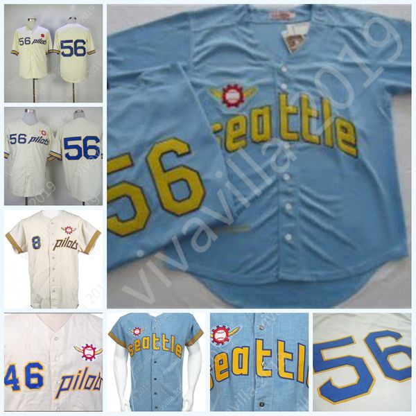 56 Jim Bouton Best 1969 Seattle Pilots Baseball Jersey Retro Cream Shirts Vintage Cheap Stitched Jerseys Retro
56 Jim Bouton Best 1969 Seattle Pilots Baseball Jersey Retro Cream Shirts Vintage Cheap Stitched Jerseys Retro