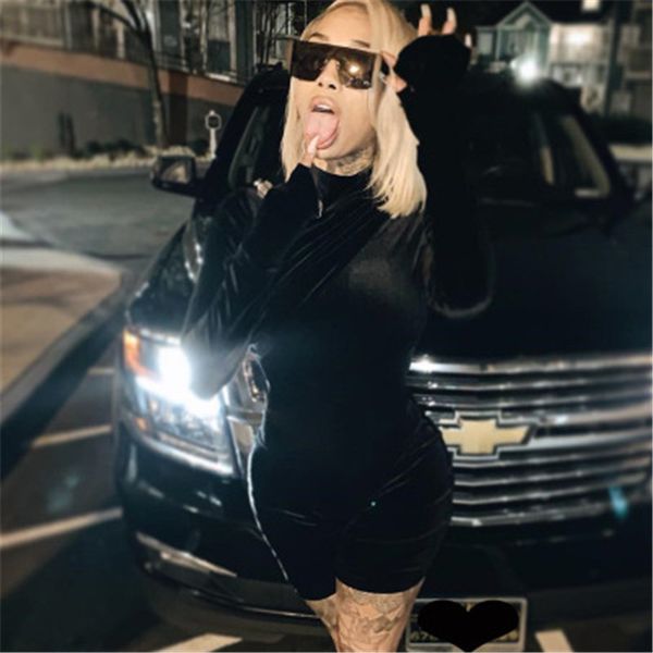 women's fashion 2020 zip slim sport full jumpsuit street wear long sleeve bodycon ms one piece black casual women, Black;white
women's fashion 2020 zip slim sport full jumpsuit street wear long sleeve bodycon ms one piece black casual women, Black;white
