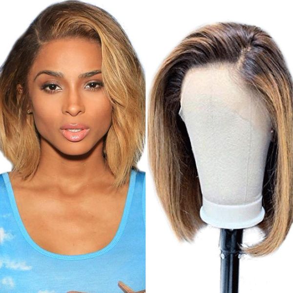 honey blonde short bob wig lace frontal human hair wigs for black women 150% peruvian 13x4 human hair wig remy ombre brown, Black;brown
honey blonde short bob wig lace frontal human hair wigs for black women 150% peruvian 13x4 human hair wig remy ombre brown, Black;brown