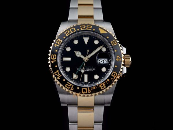 asia 2813 luxury wristwatches gmtii 40mm black gold automatic mechanical folding buckle 18k yellow gold-stainless steel men, Slivery;brown
asia 2813 luxury wristwatches gmtii 40mm black gold automatic mechanical folding buckle 18k yellow gold-stainless steel men, Slivery;brown