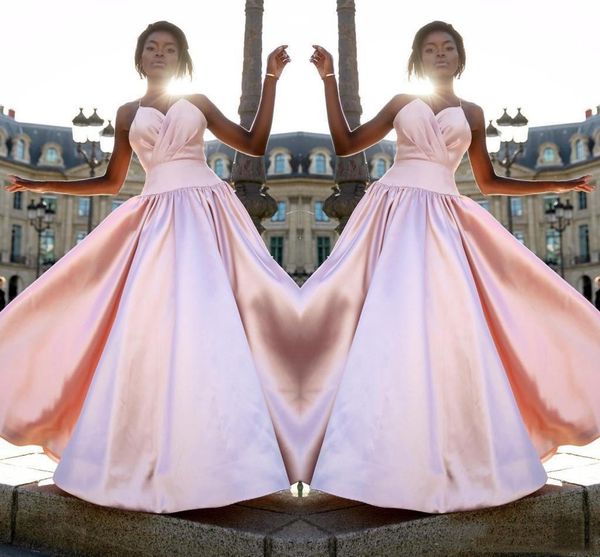 2019 african pink prom dresses spaghetti long prom gowns satin evening party dresses pageant gowns evening wear vestido de festa longo, Black
2019 african pink prom dresses spaghetti long prom gowns satin evening party dresses pageant gowns evening wear vestido de festa longo, Black