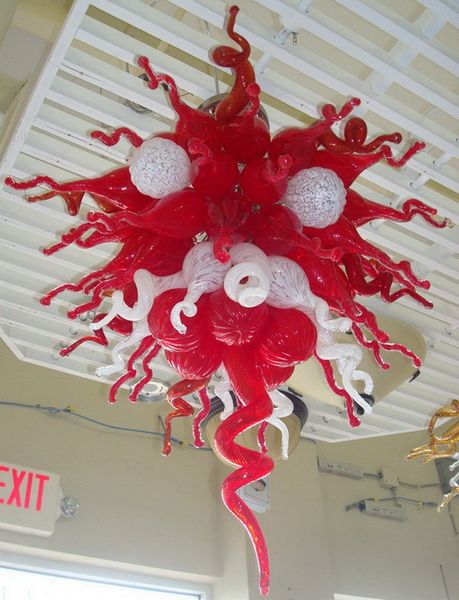 100% handmade blown glass chandelier energy saving light source dale red and white flush mount ceiling light
100% handmade blown glass chandelier energy saving light source dale red and white flush mount ceiling light