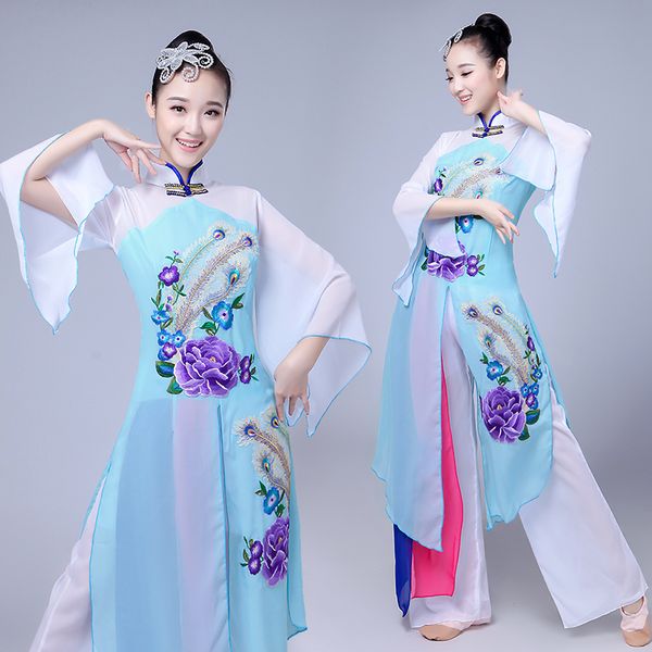 stage wear chinese costume hanfu classical dance female style fan performance, Black;red
stage wear chinese costume hanfu classical dance female style fan performance, Black;red