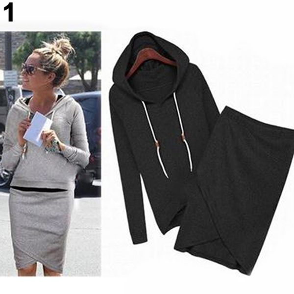 women casual suit tracksuits hoodies sweatshirt + irregular skirt 2 pcs setfemmes camisa chemise camicia mujer clothes, Gray
women casual suit tracksuits hoodies sweatshirt + irregular skirt 2 pcs setfemmes camisa chemise camicia mujer clothes, Gray