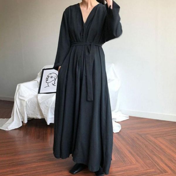 loose autumn long dress summer 2020 korean janpan women maxi dresses robe femme vestiods long sleeve, Black;gray
loose autumn long dress summer 2020 korean janpan women maxi dresses robe femme vestiods long sleeve, Black;gray