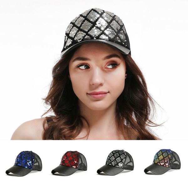 new women ladies fashion casual shining sequin baseball hat sequined glitter party cap clubwear, Blue;gray
new women ladies fashion casual shining sequin baseball hat sequined glitter party cap clubwear, Blue;gray