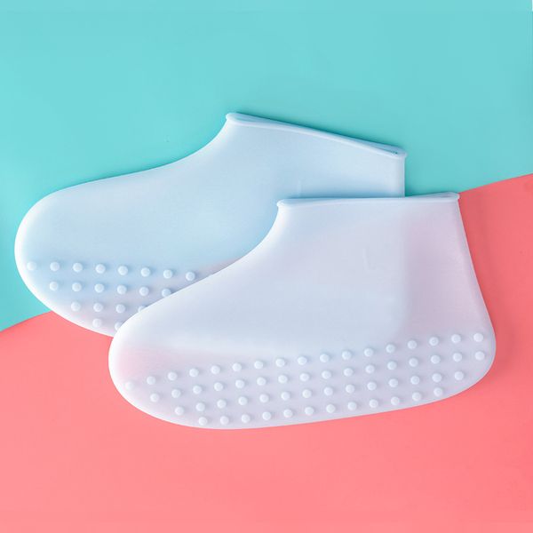 1 pair reusable shoe covers waterproof silicone gel overshoes shoe protector indoor outdoor anti-slip rain boot accessories, White;pink
1 pair reusable shoe covers waterproof silicone gel overshoes shoe protector indoor outdoor anti-slip rain boot accessories, White;pink